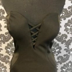 Something Blue Size 10 Black LAFEMME Poly-Spandex