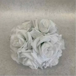 Something Blue Kissing Ball Floral White Size 6