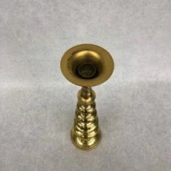 Something Blue Taper Candle Holder Size 11.75" Metal Gold CANDLES