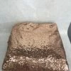 Something Blue Table Linen Size 120"x128" Sequin Rose Gold TABLE LINENS DECOR