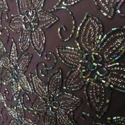 FORMAL/MOTHER'S DRESSES Size 14 Plum Adrianna Papell 2pc Chiffon Skirt Beaded Bodice