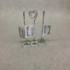 Something Blue DECOR Table Number Holders Glass/Metal Silver/Clear Size 4.5" SIGNS