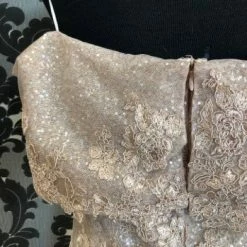 Something Blue FORMAL/MOTHER'S DRESSES Ricky Freeman Women's Formal Lace Gold Size 18