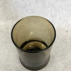 Something Blue DECOR 4.75" Amber Glass Tumbler Glassware