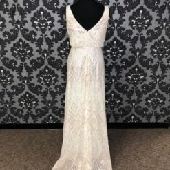 Something Blue Angelina Faccenda Size 14 Champagne With Gold Sequin Formal 9 Something Blue Angelina Faccenda Size 14 Champagne With Gold Sequin Formal