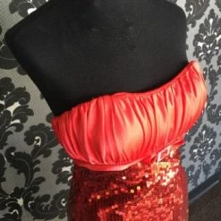 Something Blue FORMAL/MOTHER'S DRESSES Precious Formals 20511 Women's Formal Satin/Sequin Red Size 10