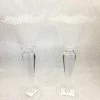 Something Blue Candle Holder Glass Clear/Opaque Size 2pc CANDLES