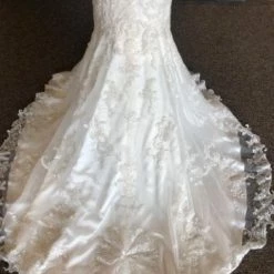 Something Blue WEDDING DRESSES Maggie Sottero Elison Women's Wedding Dress Size 10 Lace Ivory Size