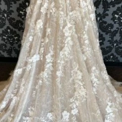 Something Blue WEDDING DRESSES Justin Alexander 88048 Women's Wedding Dress Lace Champagne