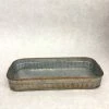 Something Blue Mudpie Tray Galvanized Grey Size 10"
