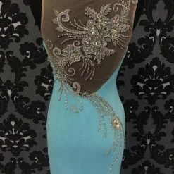 Size 2 Aqua Tony Bowls Poly-Spandex