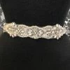 Something Blue BELTS Size 12 Rhinestone And Beaded Ivory Belt
