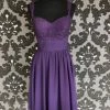 Something Blue B2 Jasmine B163066 Women's Formal Lace/Chiffon Purple Size 8 Lace