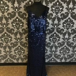 Something Blue Eva 3378 Sequin Navy Size XL ORDER ONLY