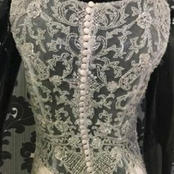 Something Blue Wedding Stacey's Wedding Dress Beaded Champagne Size 2 Highneck WEDDING DRESSES