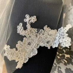 Something Blue VEILS 70-56 Lissette Veil Tulle/Lace Light Ivory Size Finger Tip Lace Edge 5 Something Blue VEILS 70-56 Lissette Veil Tulle/Lace Light Ivory Size Finger Tip Lace Edge