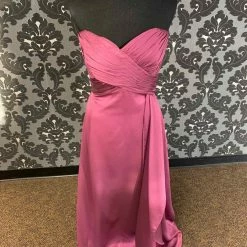 Something Blue Belsoie L3002 Formal Chiffon/Beaded Exotic Fuchsia Size 12 FORMAL DRESSES FORMAL/MOTHER'S DRESSES