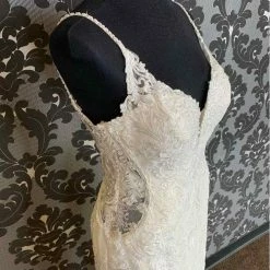 Something Blue Essense Of Australia D2760IV Women's Wedding Dress Lace Ivory