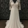 Something Blue Wedding Modeca Women's Wedding Dress Tulle & Lace Ivory/Champagne A-line WEDDING DRESSES