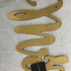 Something Blue Quick Candles Mr And Mrs Sign Wood Gold Size 2pc