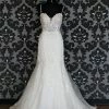 Something Blue WEDDING DRESSES Stella York 6867 Wedding Dress Size 14 Lace/Tulle Ivory Sleeveless