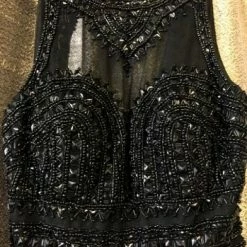 Something Blue Size 2 Magenta Temptation Poly-Spandex Highneck Sheath PROM