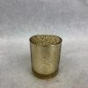 Something Blue DECOR 3" Gold Mercury Glass Votive Holder