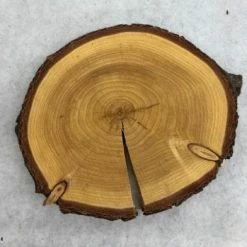 Something Blue Wood Cookie Wood Brown Size Approx. 8" WOOD DECOR