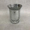 Something Blue Vase Size 6.25" Glass Silver Mercury Glass Urn DECOR
