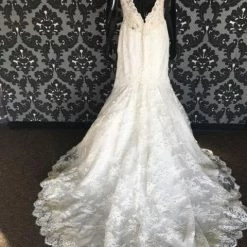 Something Blue Wedding AF Couture Women's Wedding Dress Lace Ivory Size 12 Sleeveless 9 Something Blue Wedding AF Couture Women's Wedding Dress Lace Ivory Size 12 Sleeveless