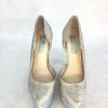 Something Blue Betsey Johnson Women Heel Rhinestone Champagne Size 7.5