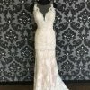 Something Blue Wedding Allure Jude 5739 Women's Wedding Dress Lace Ivory/Blush Size 6 WEDDING DRESSES
