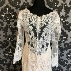 Something Blue WEDDING DRESSES Maggie Sottero Wedding Dress Lace Ivory/Champagne Long Sleeve Size 14 11 Something Blue WEDDING DRESSES Maggie Sottero Wedding Dress Lace Ivory/Champagne Long Sleeve Size 14