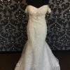 Something Blue Wedding Size 10 Ivory Symphony Of Venus Lace Off The Shoulder Fit & Flare Sweetheart