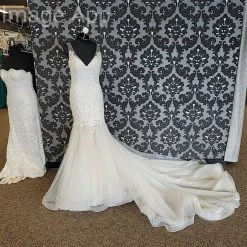 Something Blue WEDDING DRESSES Maggie Sottero MS8MC564 Adaleine Wedding Dress Lace/Tulle Ivory Size 10