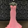 Tiffany Women's Prom Dress Poly-Spandex Soft Corrall Size 6 Sheath Prom