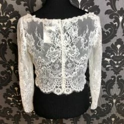 Something Blue Essense Of Australia Size 14 Ivory Lace Long Sleeve Jacket NEW ARRIVALS