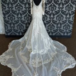 Something Blue WEDDING DRESSES CallaBlanche 121229 Wedding Dress Size 10 Beaded Ivory/Champ Long Sleeve 9 Something Blue WEDDING DRESSES CallaBlanche 121229 Wedding Dress Size 10 Beaded Ivory/Champ Long Sleeve