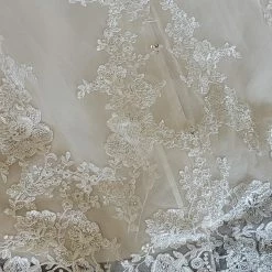 Something Blue Allure Bridal 2667 Wedding Dress Lace Light Gold Size 14 WEDDING DRESSES