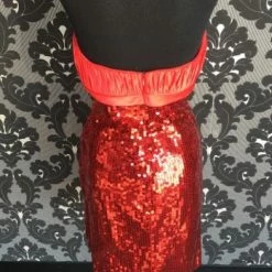 Something Blue FORMAL/MOTHER'S DRESSES Precious Formals 20511 Women's Formal Satin/Sequin Red Size 10