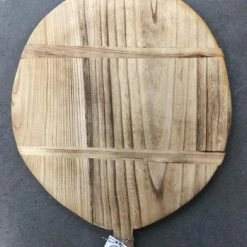 Something Blue Wedding THE PARLOUR 18" Round Bread Board Natural