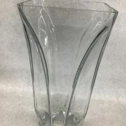 Something Blue DECOR Vase Glass Clear Size 15.75"x7.5" Square VASES
