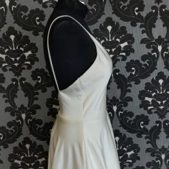 Something Blue WEDDING DRESSES La Perle LP2010 Hudson Wedding Dress Size 12 Silk Ivory Sleeveless A-line