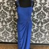 Something Blue Cameron Blake 218624 Women's MOB Chiffon Royal Blue Size 16 Floor FORMAL/MOTHER'S DRESSES