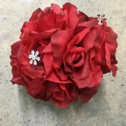 Something Blue Wedding Kissing Ball Red Size 5" FLORAL DECOR