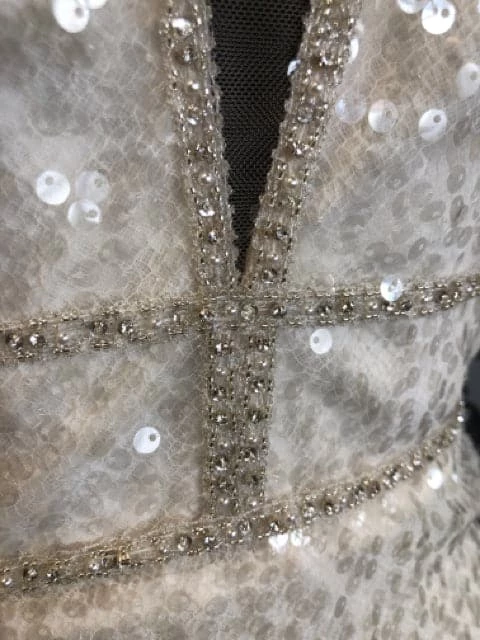 Something Blue Allure Bridal Disney "Ariel" Size 14 Ivory Sequin Fit & Flare 5 Something Blue Allure Bridal Disney "Ariel" Size 14 Ivory Sequin Fit & Flare