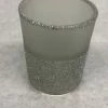 Something Blue Celebrate It Votive Holder Glitter/Glass Silver Size 2.5" CANDLES DECOR