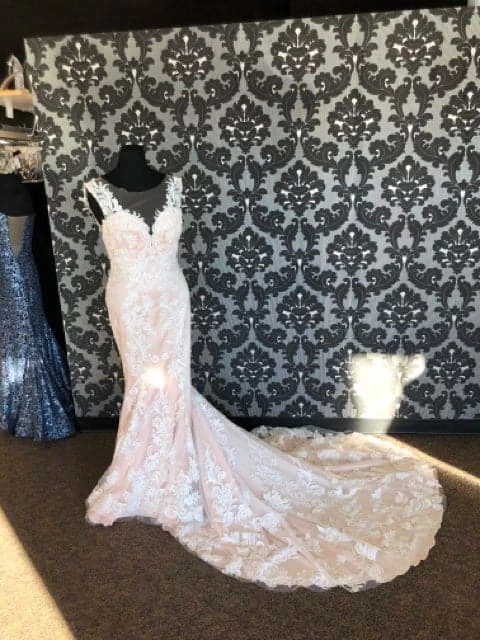 Something Blue WEDDING DRESSES Casablanca 2382 KARLEE Women's Wedding Dress Lace Blush/ivory 3 Something Blue WEDDING DRESSES Casablanca 2382 KARLEE Women's Wedding Dress Lace Blush/ivory