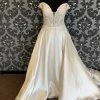 Something Blue Allure Bridal C564 Size 14 Satin And Sequin Ivory Ballgown