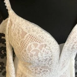 Something Blue Wilderly Bride F209 Size 26 Ivory And Nude Lace Off The Shoulder A-line WEDDING DRESSES